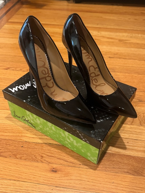 Sam Edelman Shoes - Sam Edelman Black Patent Stiletto Pumps - size 8.5